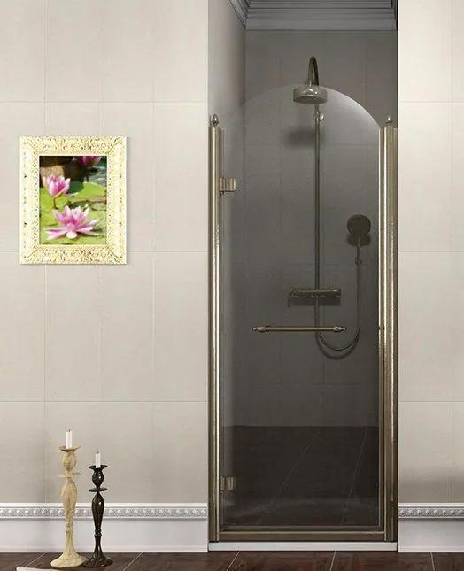 GELCO - ANTIQUE sprchové dvere 900mm, číre sklo, lavé, bronz GQ1290LC