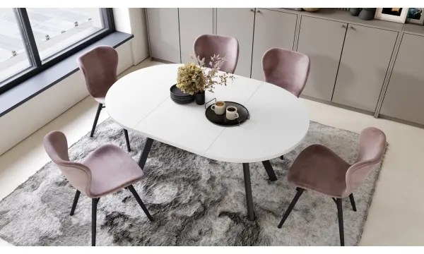 Jedálenský stôl ARTUR biely/čierny