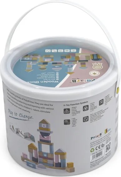 Drevené kocky Viga 44010 PolarB 60 ks