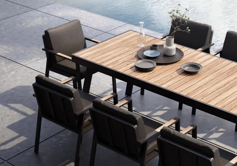 NOFI 6-miestna jedálenská súprava čierna