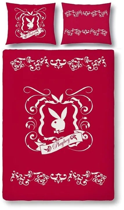 Vaneshome Obliečky Playboy Tatoo red micro  Polyester, 155/220, 80/80 cm