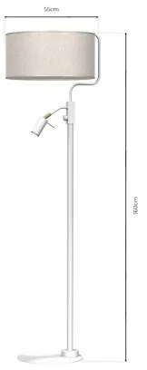 Stojacia lampa LINO 1xE27/40W/230V + 1xGU10-MR11/7W