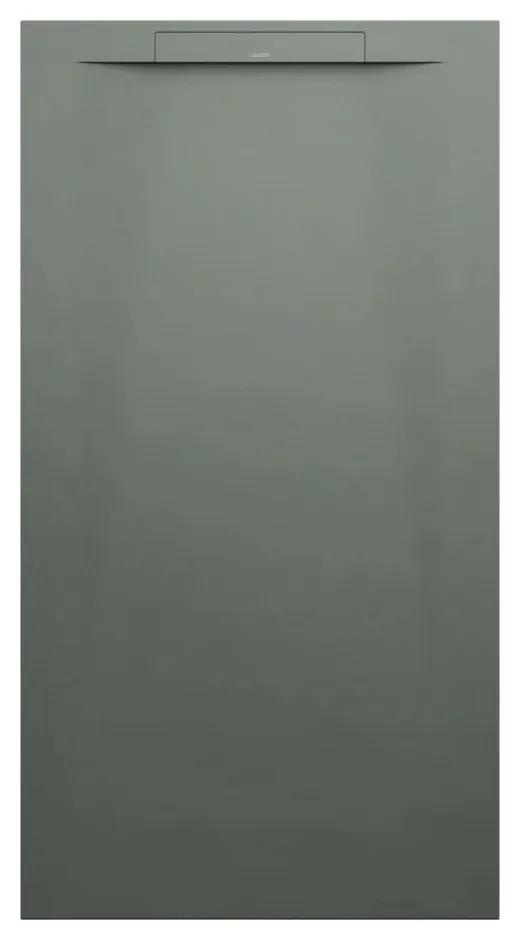 LAUFEN Pro S obdĺžniková sprchová vanička z materiálu Marbond, lineárny odtok na kratšej strane, 1500 x 800 x 34 mm, betónová šedá, H2111840790001