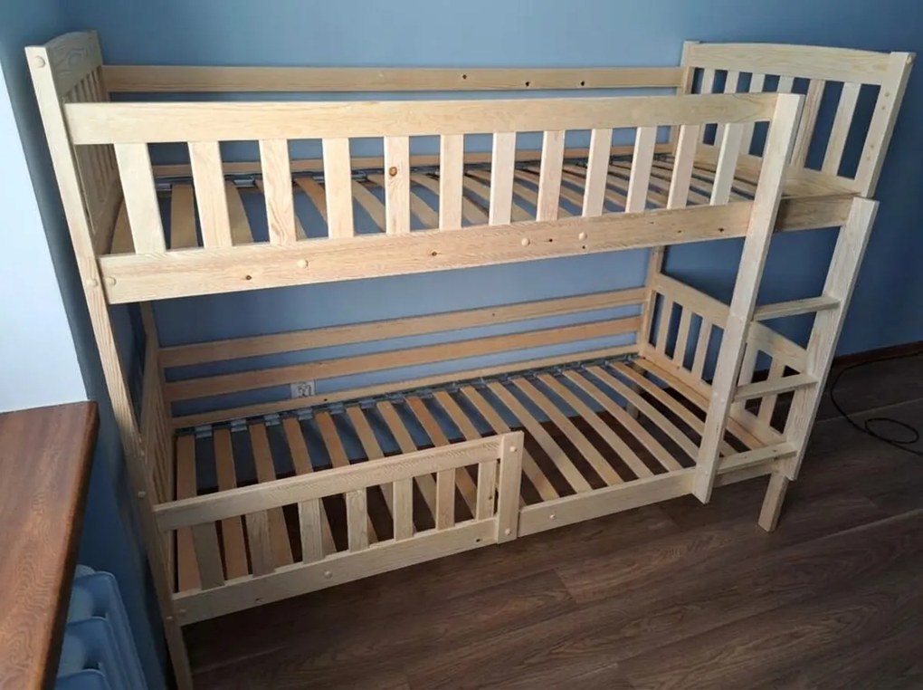 Poschodová posteľ KUBO 200x90 borovica (bez zásuvky)