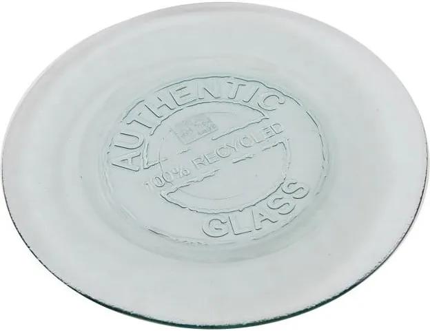 Sklenený tanier Antic Line Authentic Vintage, 28 cm