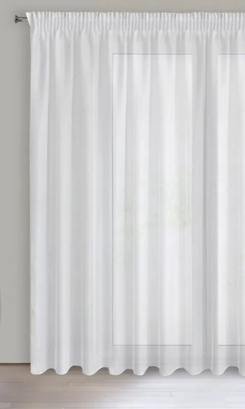 ZÁCLONA REBECCA 400x250 NA PÁSKE BIELA