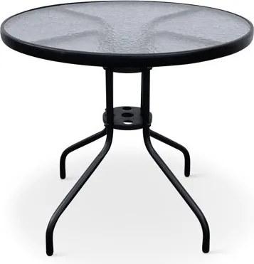 Noela Záhradný jedálenský set Capri 80cm + 4x kovová stolička Ramada