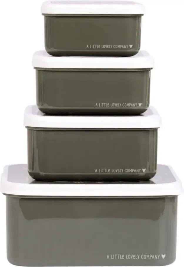 Sada 4 škatuliek na obed a desiatu savana