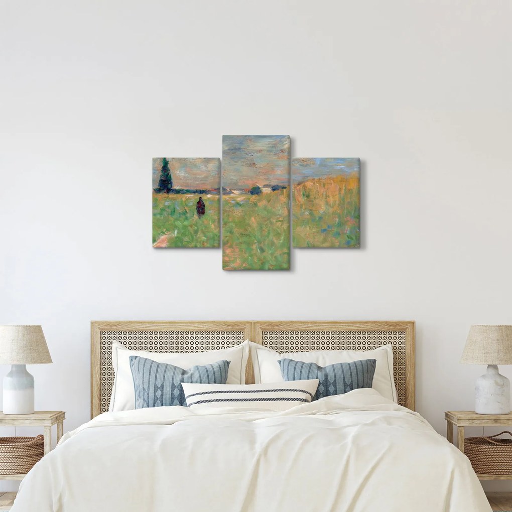 Obraz - Georges Seurat, A Summer Landscape, reprodukcia (90x60 cm)