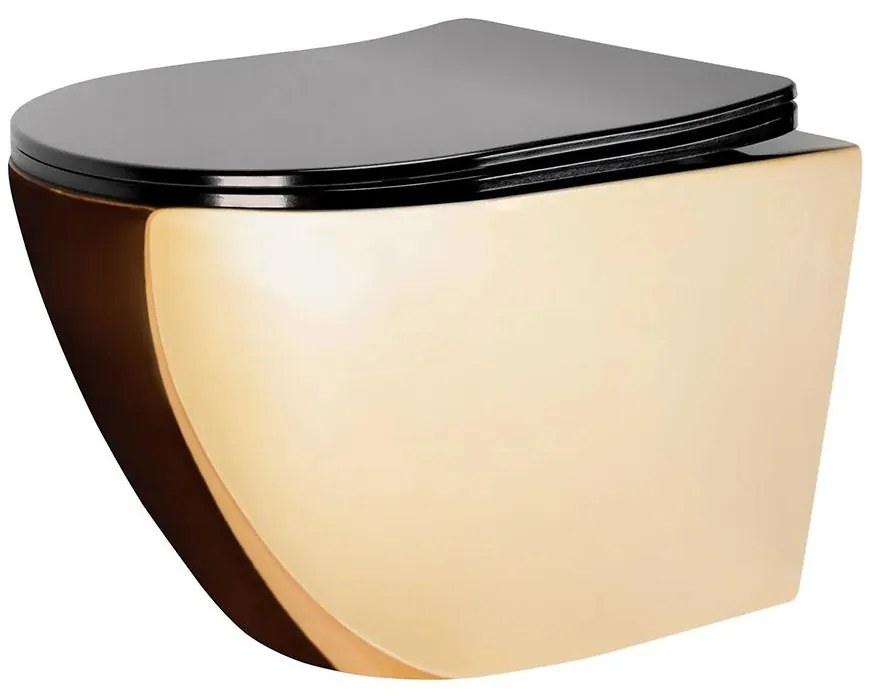 Závesná misa Carlo Mini Rimless white/black