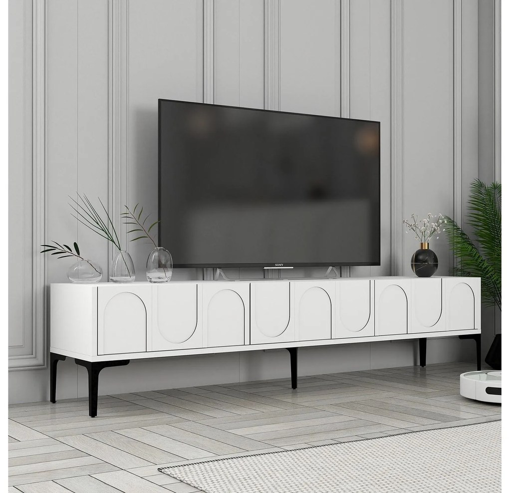 TV stolík/skrinka Bipemu 3 (biela + čierna). Akcia -20%. Vlastná spoľahlivá doprava až k Vám domov. 1095679