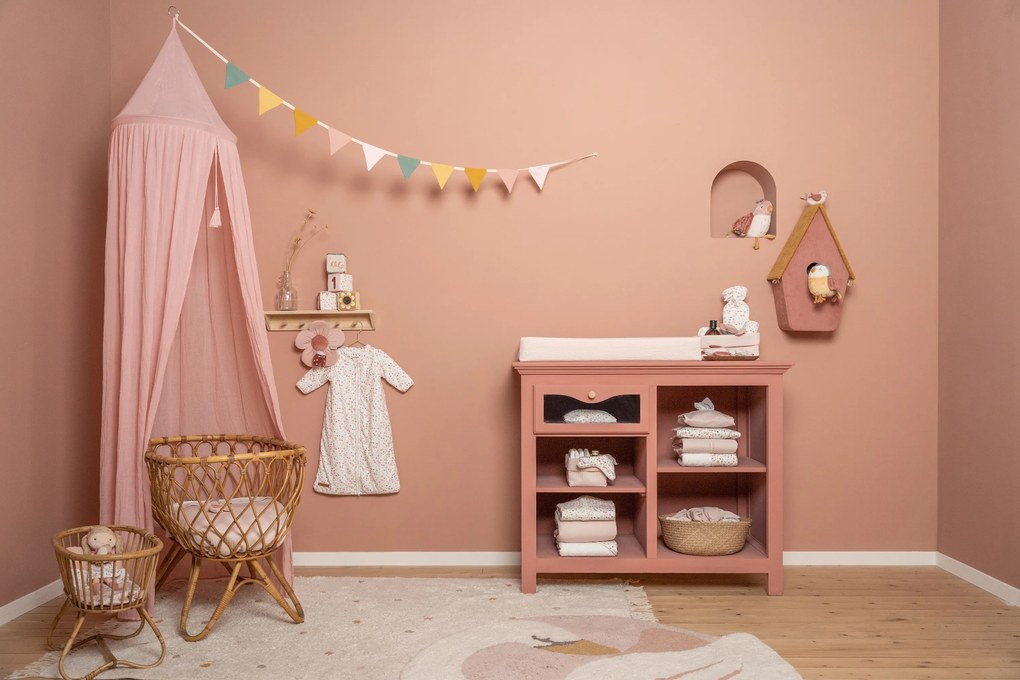 Závesná taška na hračky Pure Soft Pink