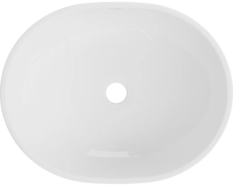 Mexen Viki, umývadlo na dosku 48x35x14 cm, biela-zlatá, 21054806