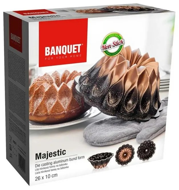 Banquet Forma na bábovku liata MAJESTIC 26x10 cm