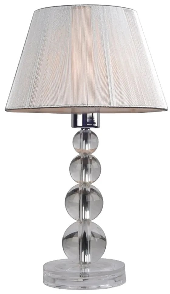Stolná lampa, strieborná, CINDA TYP 14 MESMPEQ