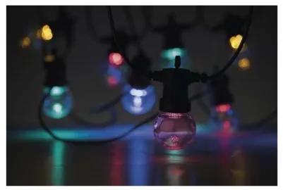EMOS LED svetelná vonkajšia reťaz, 10x párty žiarovky, 5m, rôznofarebné