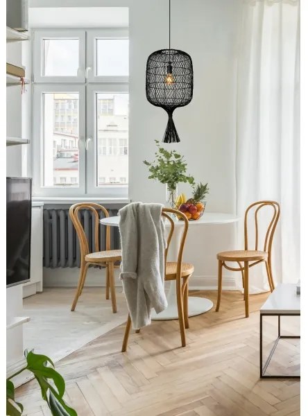 Lucide 03436/40/30 - Luster na lanku GARVE 1xE27/40W/230V čierna