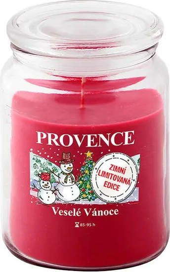 Sviečka v skle s viečkom Veselé Vianoce 510 g