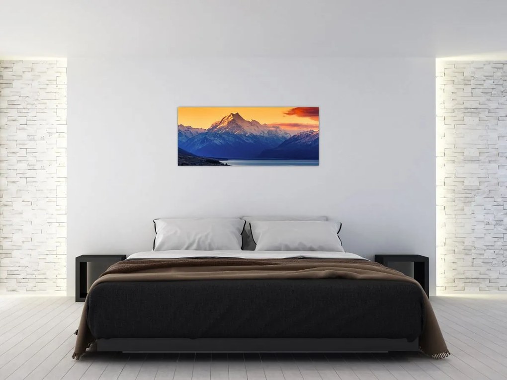 Obraz - Jazero Pukaki (120x50 cm)