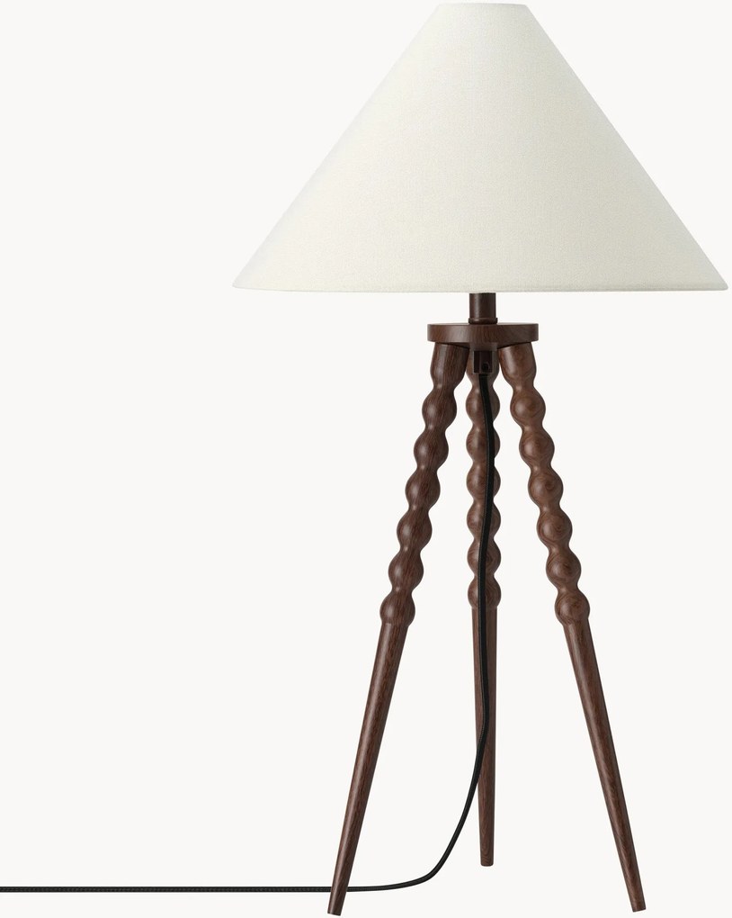 Ľanová stolová lampa Spira