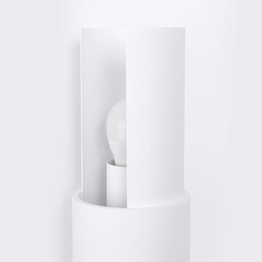 Nástenné svietidlo Flash2, 1x biele kovové tienidlo