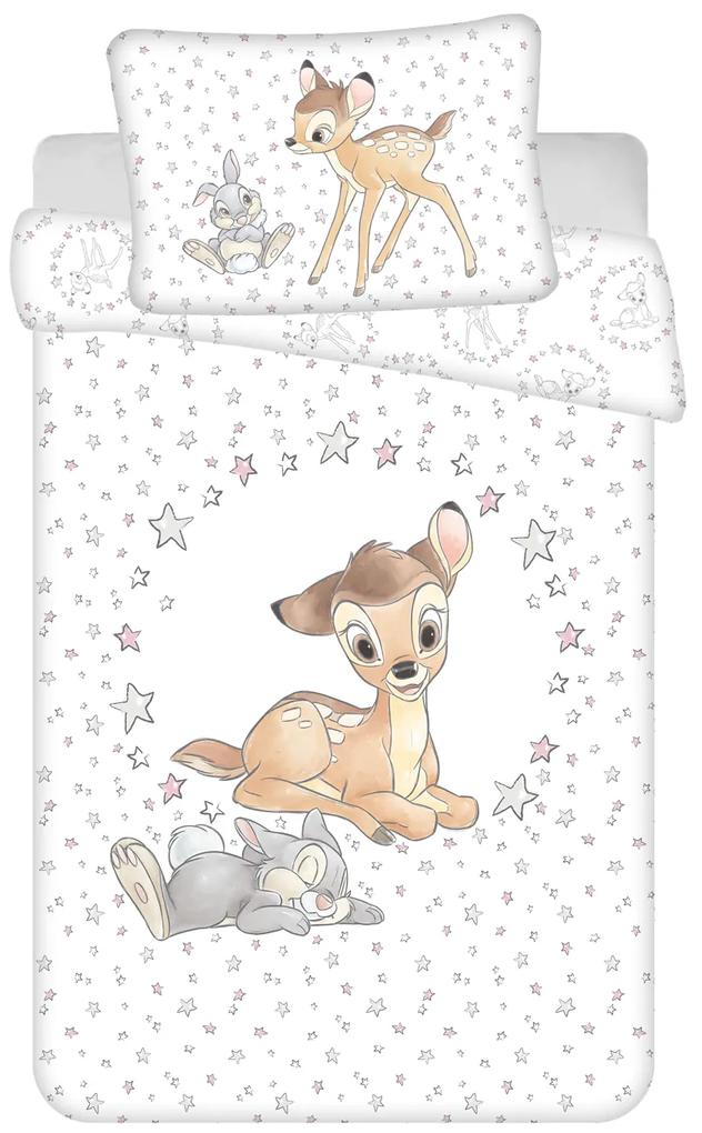 Jerry Fabrics Obliečka do postieľky Bambi "Stars" baby, 100x135 / 40x60 cm