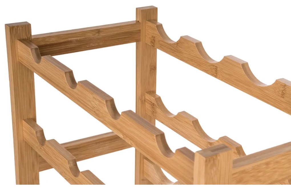 G21 Bambusový stojan na víno, 8 fliaš, S