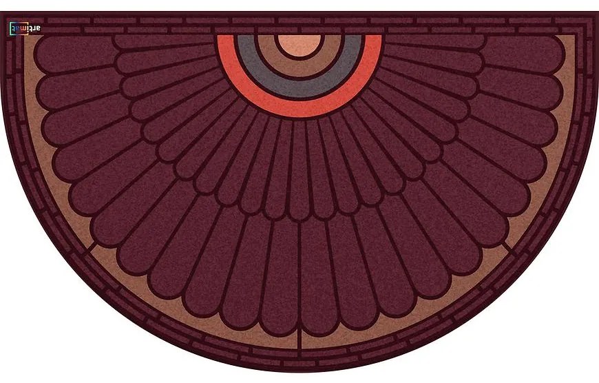 Rohož Moon KR-602-1 45x75 cm bordó