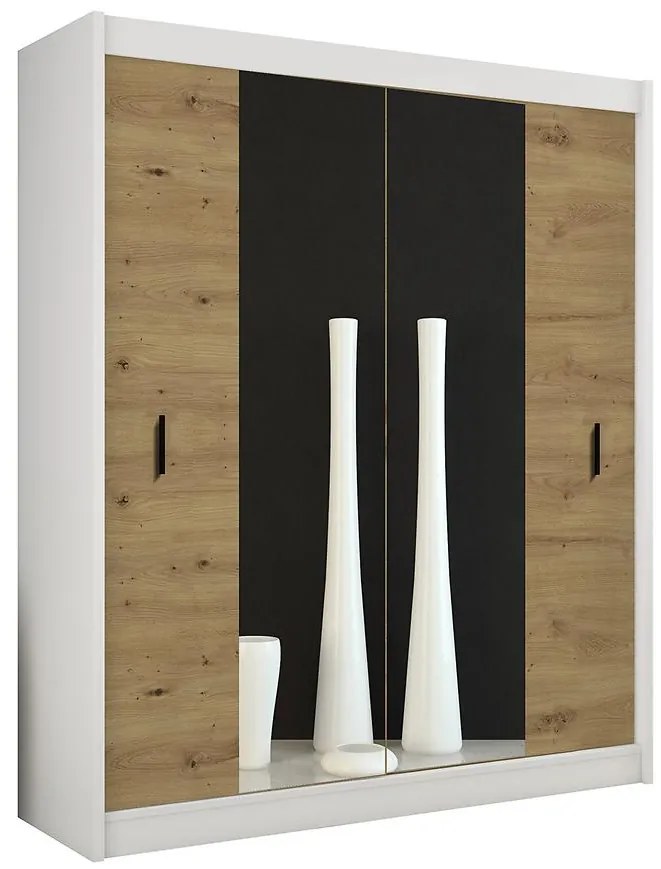 Skriňa ART 180 biela/artisan