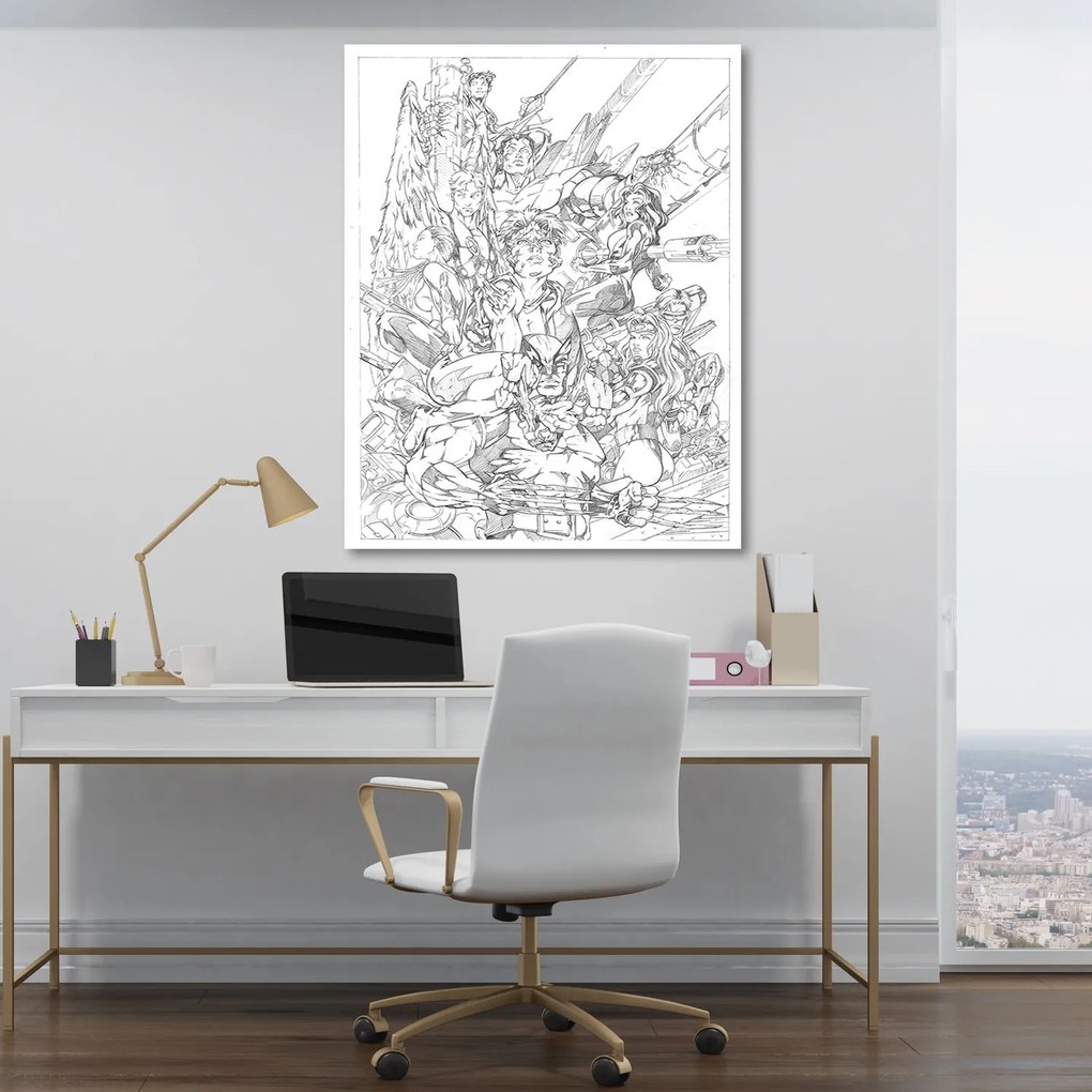 Gario Obraz na plátne Náčrt superhrdinov - Saqman Rozmery: 40 x 60 cm