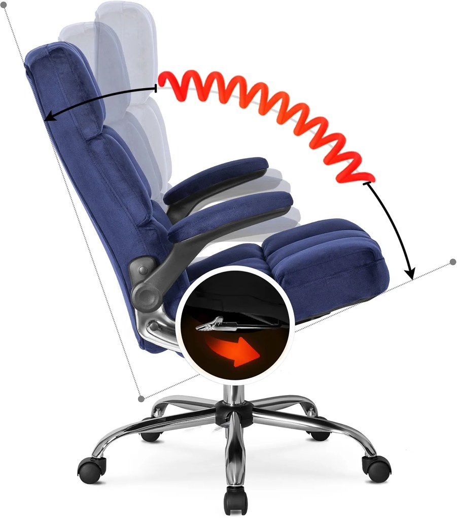 PROXIMA.store - Čalúnené kancelárske kreslo LONDON FARBA: čierna