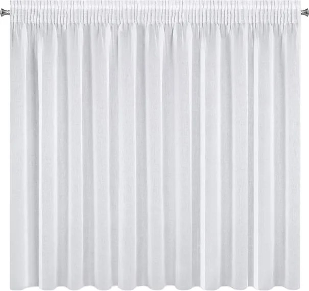 Dekorstudio Záclona ELPIDIA s riasiacou páskou 350 x 150 cm – biela