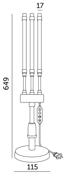 Brilagi - LED Stmievateľná lampa na pestovanie rastlín VITABLOOM 3xLED/10W/230V