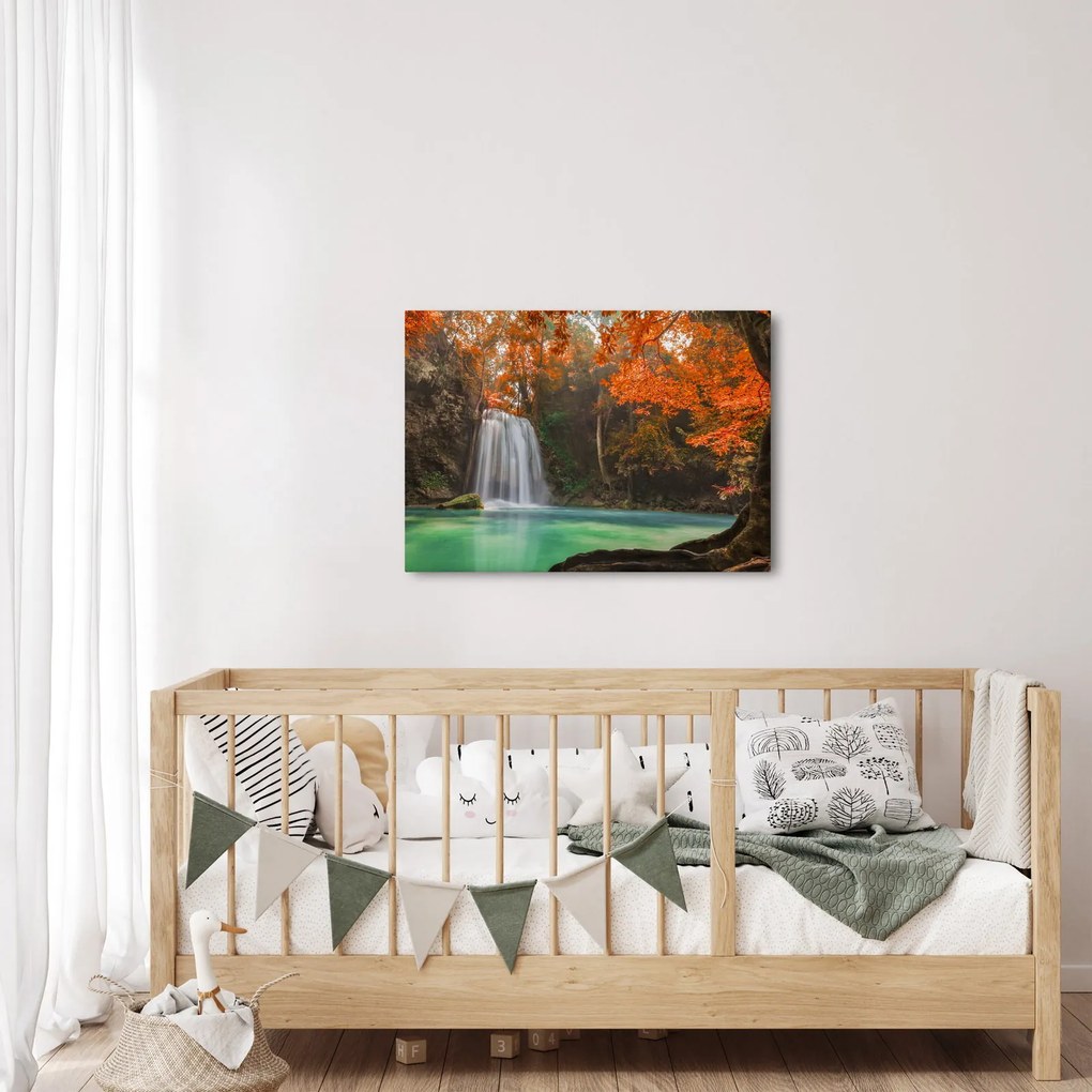 Obraz - Vodopád v Thajsku (70x50 cm)