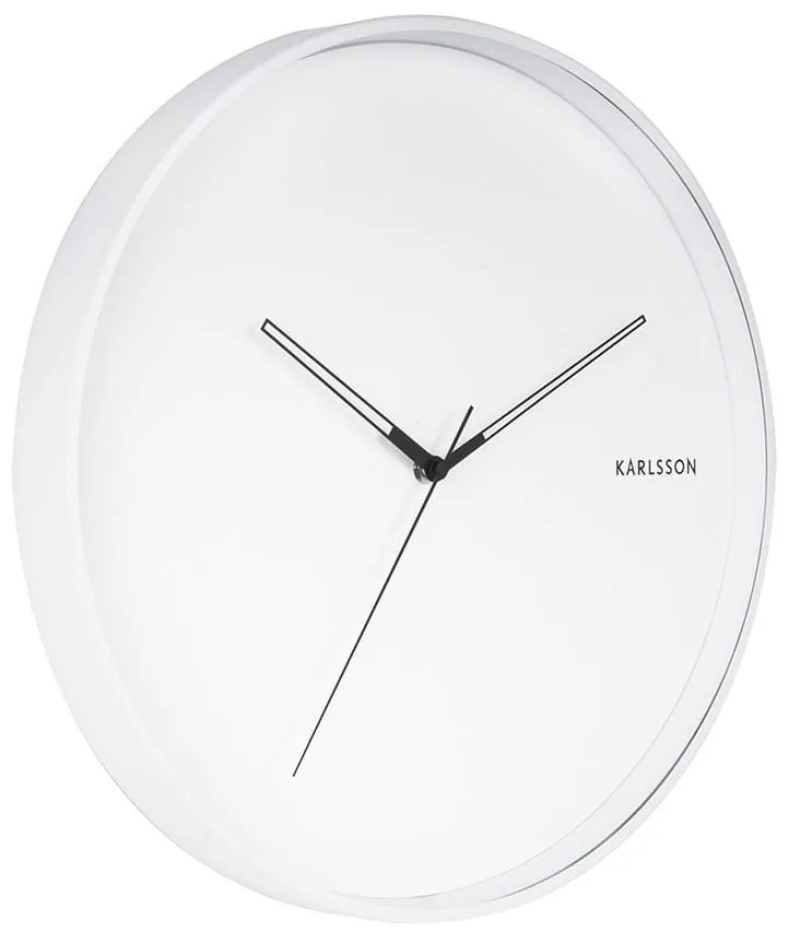 Nástenné hodiny Hue Metal biela ø 40 cm × 4,5 cm