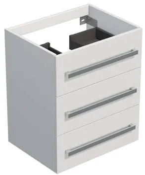 Kúpeľňová skrinka bez umývadla Naturel Cube 60x76,5x40 cm biela lesk CUBE2603BLBU