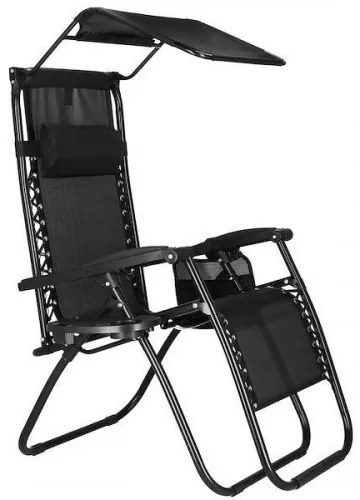 Záhradné lehátko so strieškou SPRINGOS GC0003