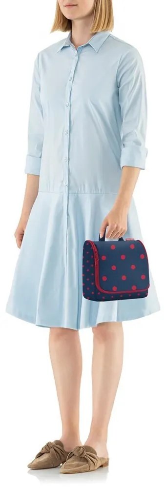 Reisenthel Kozmetická taška Toiletbag mixed dots red