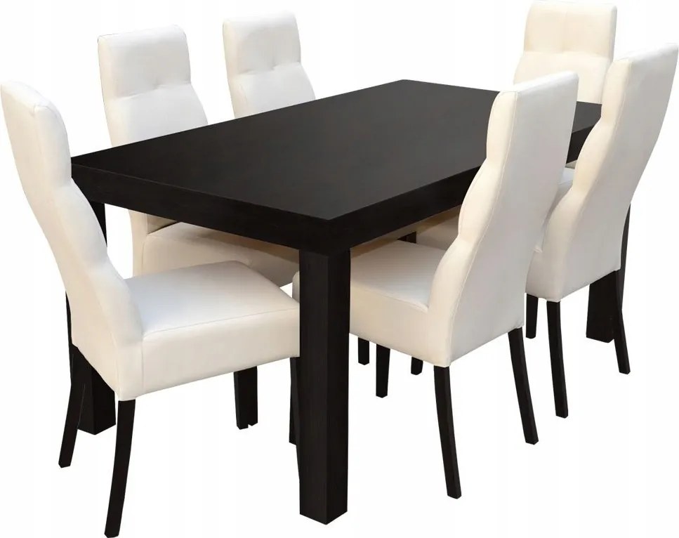 Jedálenský set (pre 6 osôb) Rokkaz RK47 (wenge biela)