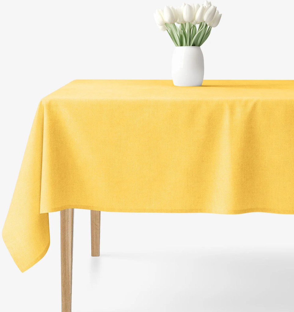 Goldea hranatý obrus malaga - žltý 100 x 140 cm