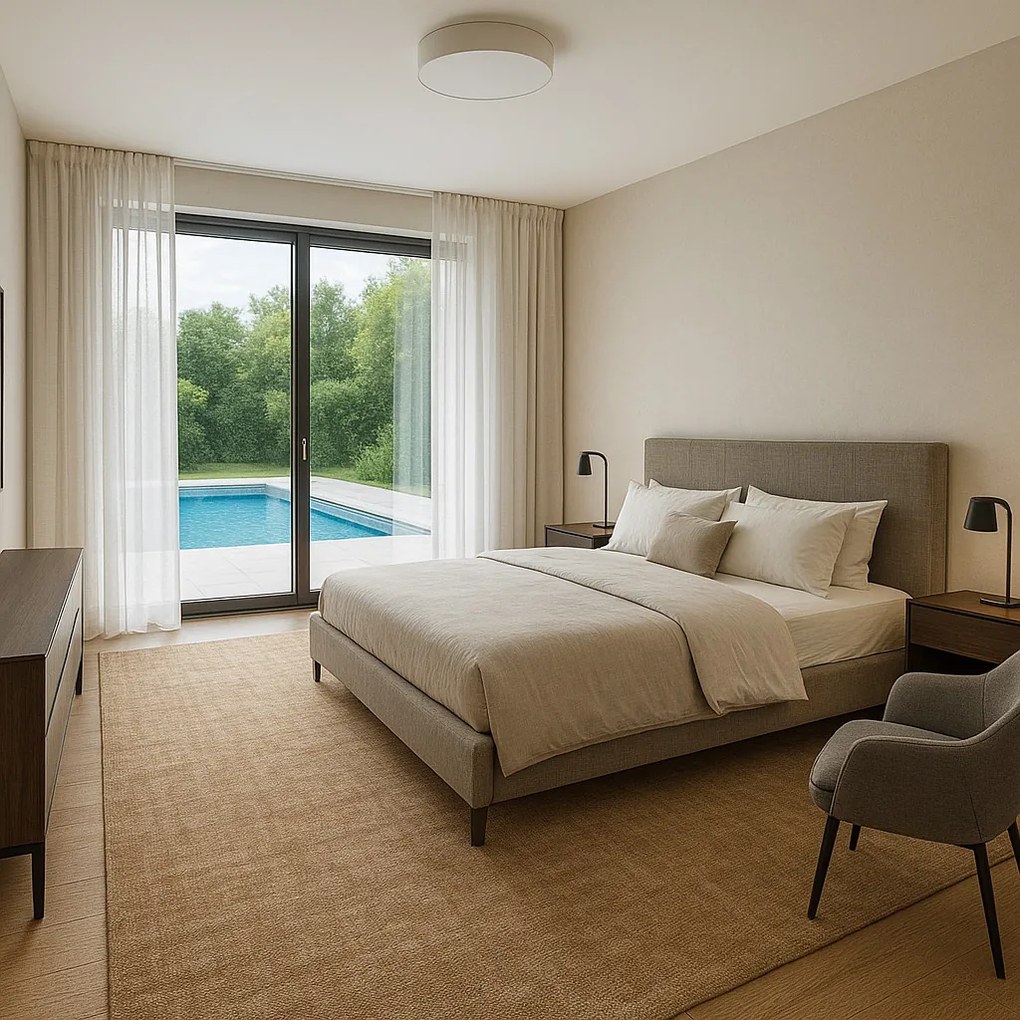 Associated Weavers, Koberec metráž Tropical 33, na mieru, šíře 4m,5m, béžová, filc, chodba / predsieň