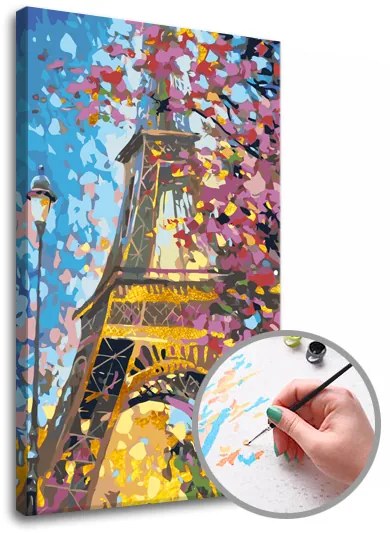 Maľovanie podľa čísel PREMIUM GOLD – Eiffel Tower