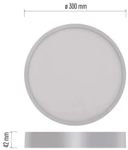 LED Stropné svietidlo LED/28,5W/230V 3000/3500/4000K pr. 30 cm biela