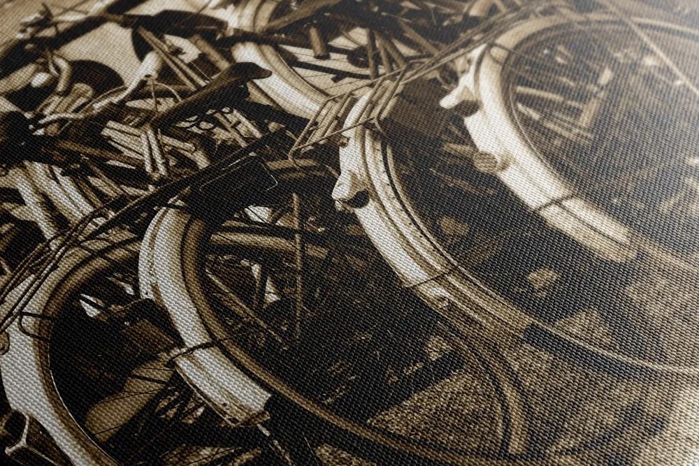 Obraz historické bicykle