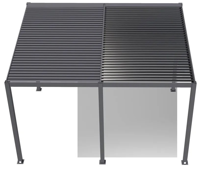 Pultová bioklimatická pergola s lamelami 3 x 4 M