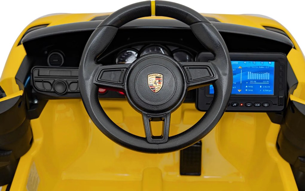 Ramiz Detské autíčko Porsche Spyder RS 718 MP4, žlté