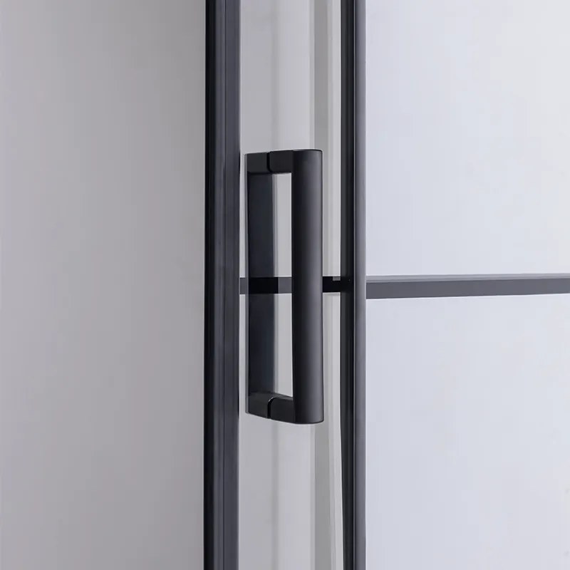 BPS-koupelny Štvorcový sprchovací kút BL32B 90x90 čierna/transparent + vanička SXL02B BL čierna