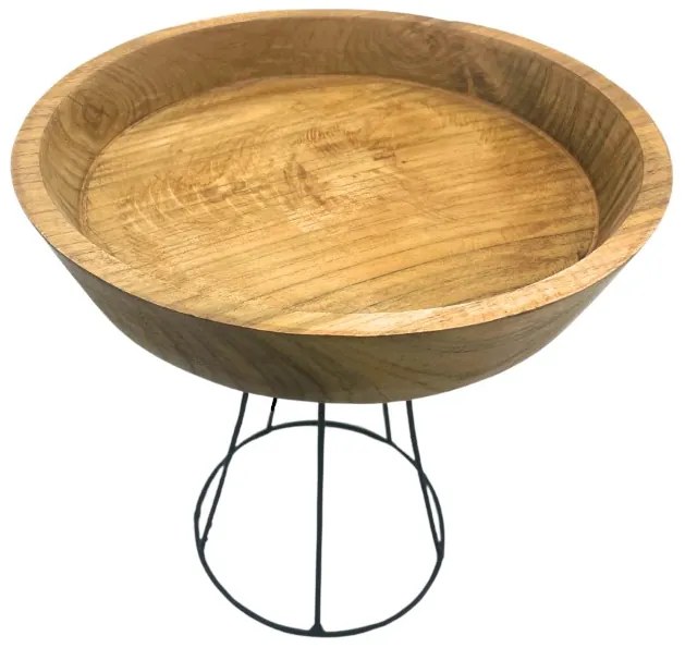 Teaková Miska Vyvýšená 25cm