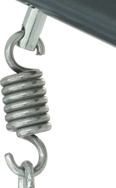 Sivé závesné kreslo s podnožkou DOMINIKANA WAVES