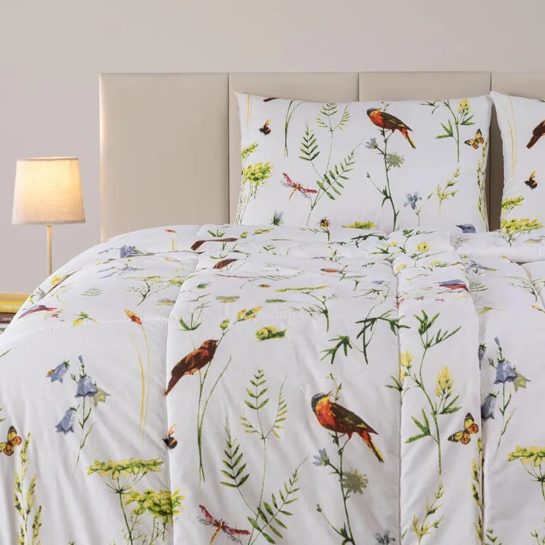 Letná sada periny a vankúša VTÁČIKY